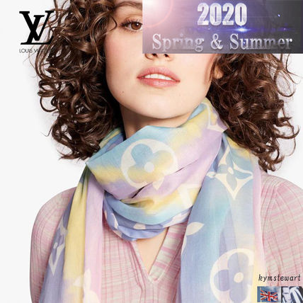 Louis Vuitton 2020 SS Unisex Silk Logo Lightweight Scarves  Shawls 