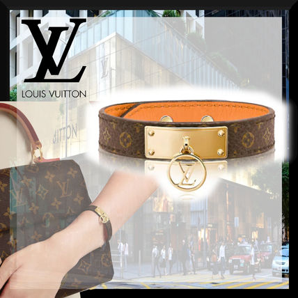 Louis Vuitton 2018 SS Leather Elegant Style Bracelets M4150E M4150F 
