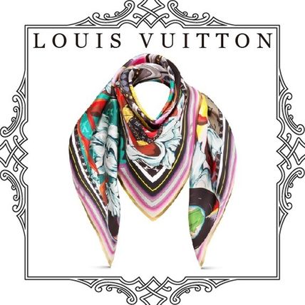 Louis Vuitton 2019 SS Unisex Silk Lightweight Scarves  Shawls M71819 