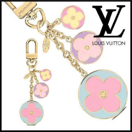 Louis Vuitton 2020 21AW Flower Patterns Logo Keychains  Bag Charms M69571 