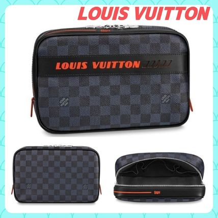Louis Vuitton DAMIER COBALT 2019 20AW Monogram Casual Style Unisex Canvas Bag in Bag 2WAY Logo N60245 