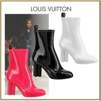 Louis Vuitton 2020 SS Plain Toe Rubber Sole Blended Fabrics Street Style Plain 