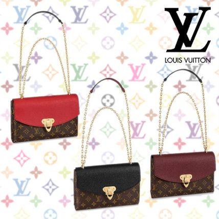 Louis Vuitton Monogram Canvas Chain Leather Shoulder Bags M43715 M43714 M43713 