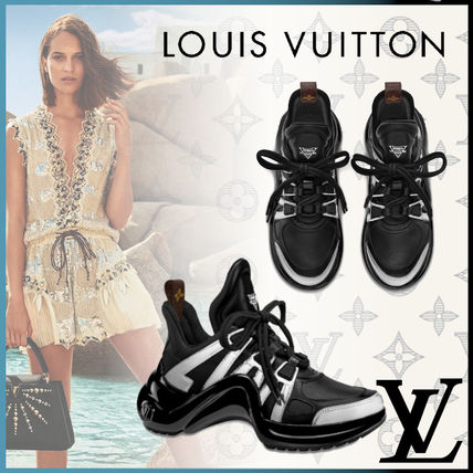 Louis Vuitton 2020 SS Round Toe Rubber Sole Casual Style Street Style Plain 1A67AC 