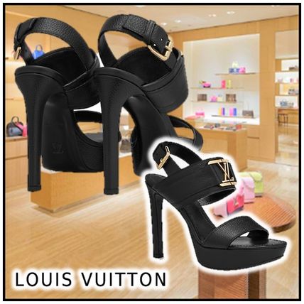 Louis Vuitton 2020 SS 2020 SS HORIZON PLATFORM SANDAL noir heeled 1A64XA 