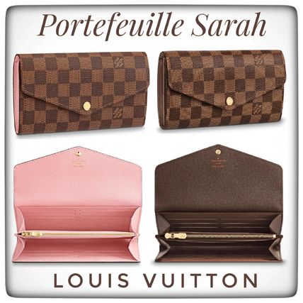 Louis Vuitton DAMIER 2020 SS Sarah Wallet N63209 N60114 