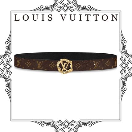 Louis Vuitton MONOGRAM Garden Louise 35Mm Reversible Belt M0238V M0238W 