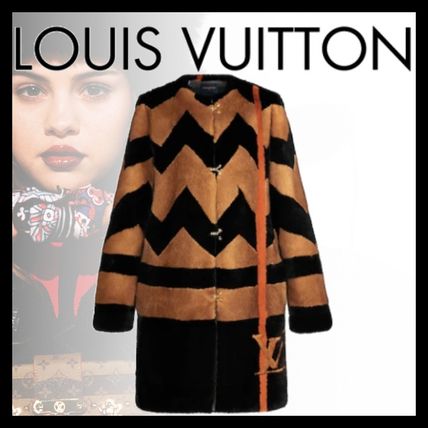 Louis Vuitton 2020 Cruise Mink Fur Intarsia Coat 1A60Z2 