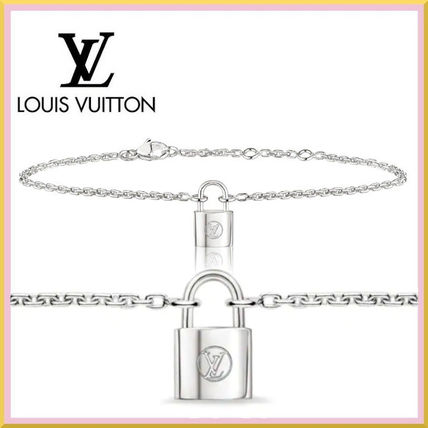Louis Vuitton Silver Lockit Bracelet Sterling Silver Q95450 