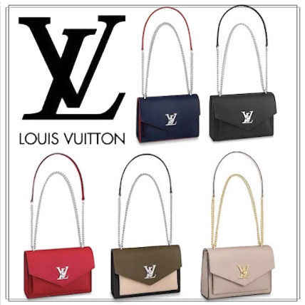 Louis Vuitton MY LOCKME 2020 SS Unisex 2WAY Plain Leather Elegant Style Logo Shoulder Bags 