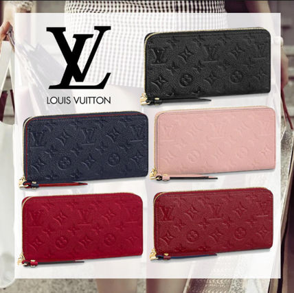 Louis Vuitton ZIPPY WALLET Monogram Leather Logo Long Wallets 