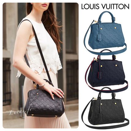 Louis Vuitton MONOGRAM EMPREINTE Monogram Casual Style 2WAY Plain Leather Elegant Style 