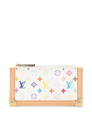 Louis Vuitton Canvas Leather Long Wallet Coin Cases M92655 