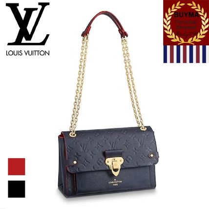 Louis Vuitton MONOGRAM EMPREINTE 2018 19AW 2WAY Chain Plain Leather Elegant Style Small Shoulder Bag 