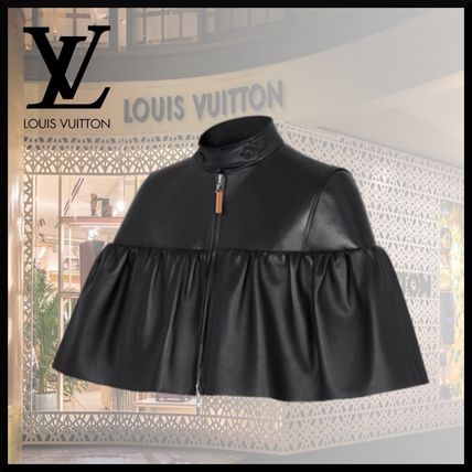 Louis Vuitton 2020 SS Plain Leather Biker Jackets 1A826B 