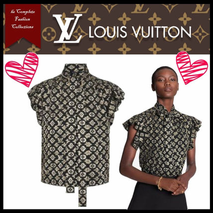 Louis Vuitton MONOGRAM 2020 21AW Monogram Silk Sleeveless Party Style Elegant Style 1A82QI 