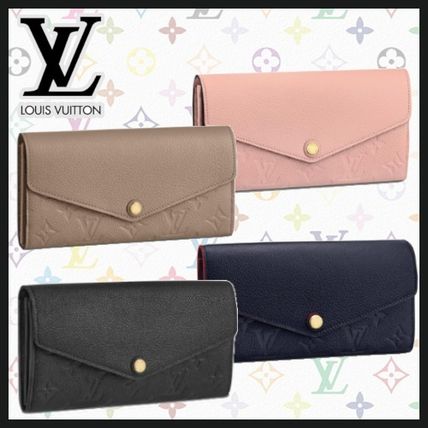 Louis Vuitton MONOGRAM EMPREINTE Monogram Unisex Calfskin Leather Logo Long Wallets M62125 M61182 M64082 M68708 