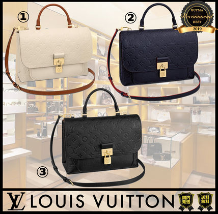 Louis Vuitton MARIGNAN Monogram Casual Style 2WAY Bi color Leather Elegant Style 