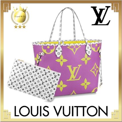 Louis Vuitton NEVERFULL 2020 SS Monogram Casual Style Calfskin Canvas Bag in Bag A4 2WAY 