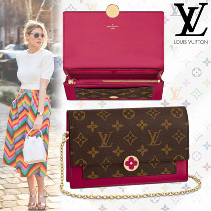 Louis Vuitton MONOGRAM Flore Chain Wallet M67404 