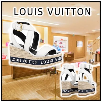 Louis Vuitton 2020 SS 2020 SS BOUNDARY WEDGE SANDAL white more sandals 1A64GJ 