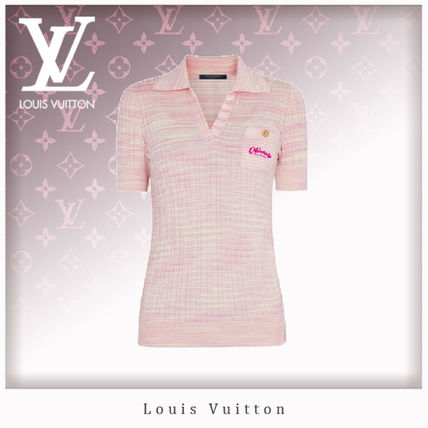 Louis Vuitton 2020 SS Casual Style Blended Fabrics Plain Short Sleeves