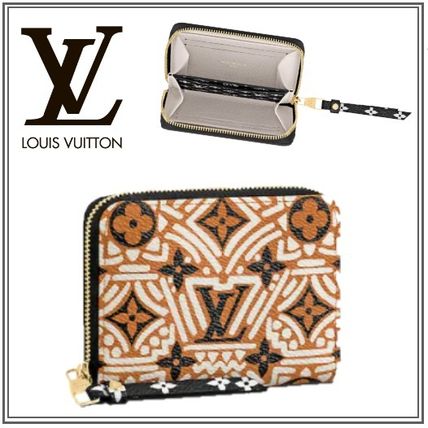 Louis Vuitton MONOGRAM 2020 21AW Monogram Leather Logo Folding Wallets M69496 