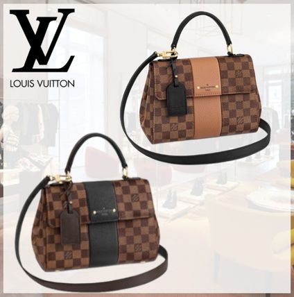 Louis Vuitton DAMIER Other Plaid Patterns Leather Elegant Style Bridal Logo 
