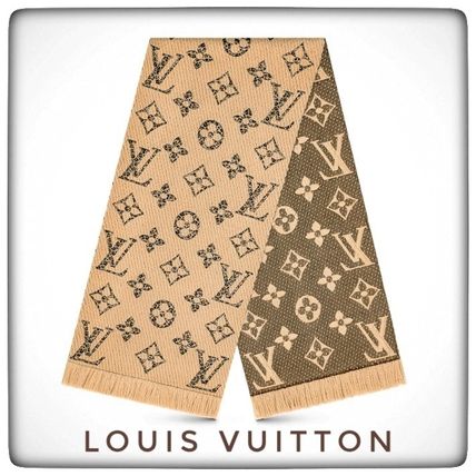 Louis Vuitton MONOGRAM 2019 20AW Monogram Giant Jungle Logomania Scarf M75884 