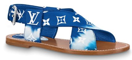 Louis Vuitton 2020 SS Monogram Open Toe Casual Style Tie dye Elegant Style Logo 