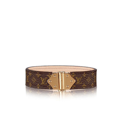 Louis Vuitton Bangles Unisex Leather Bracelets 
