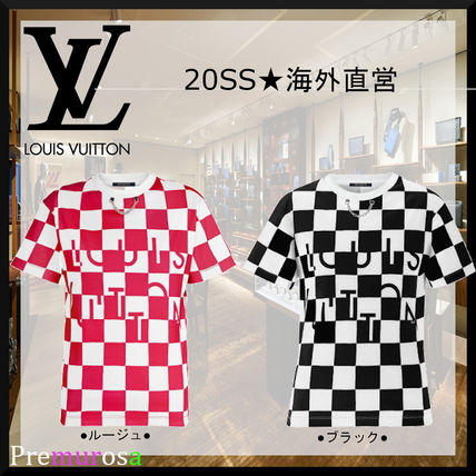 Louis Vuitton DAMIER 2020 SS Crew Neck Other Plaid Patterns Street Style Chain Plain 1A61KM 1A61KF 