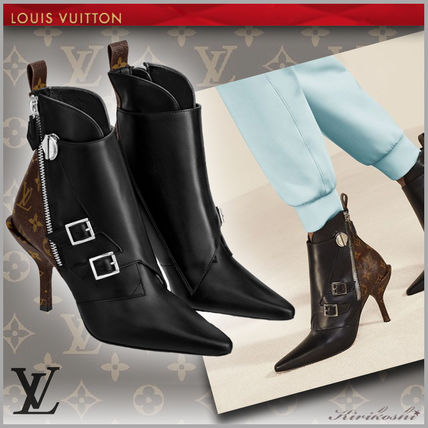 Louis Vuitton 2019 SS Monogram Blended Fabrics Leather Elegant Style Logo 