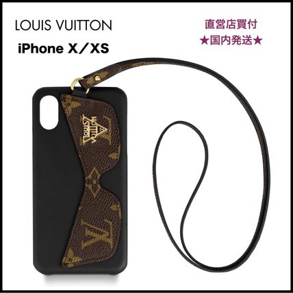 Louis Vuitton 2019 20AW Monogram Unisex Leather iPhone X iPhone XS Smart Phone Cases 