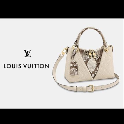 Louis Vuitton V 2020 Cruise Monogram Casual Style 2WAY Leather Python Crossbody 