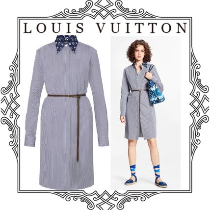 Louis Vuitton MONOGRAM 2020 SS Monogram Casual Style Long Sleeves Cotton Front Button