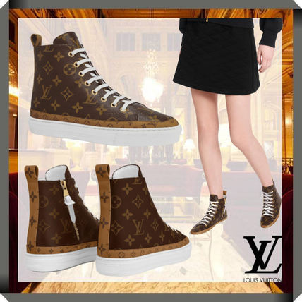 Louis Vuitton 2020 SS Rubber Sole Casual Style Leather Elegant Style Logo 1A65UW 