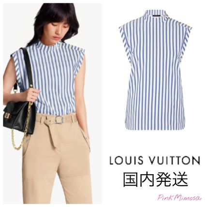 Louis Vuitton 2020 Cruise Sleeveless Top With Button Detail 1A6132 