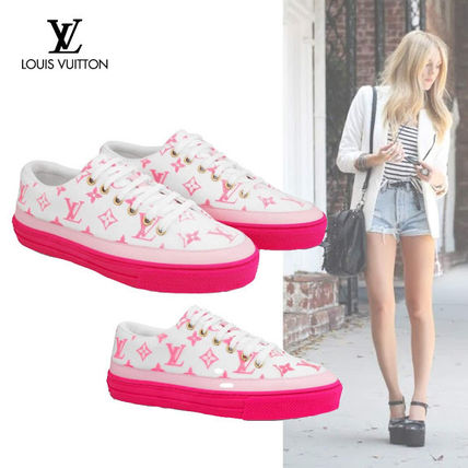 Louis Vuitton 2020 SS Monogram Rubber Sole Street Style Logo Low Top Sneakers 