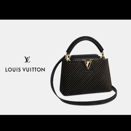Louis Vuitton CAPUCINES 2018 SS 2WAY Party Style Elegant Style Crossbody Logo Handbags 