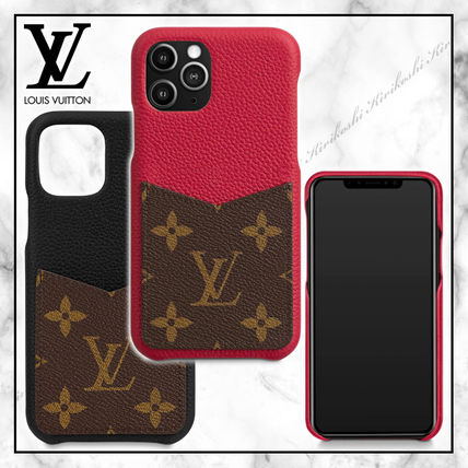 Louis Vuitton 2020 21AW Monogram Leather iPhone 11 Pro Smart Phone Cases 