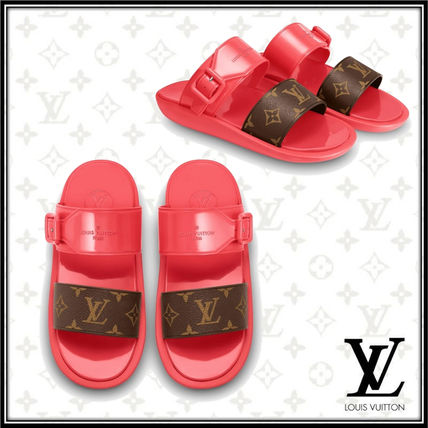 Louis Vuitton 2019 20AW Monogram Mules Logo Sandals