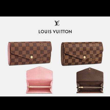 Louis Vuitton DAMIER Canvas Long Wallets 