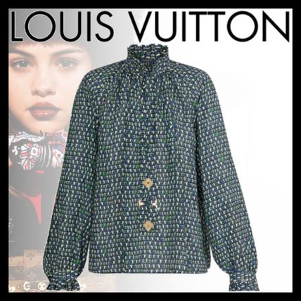 Louis Vuitton 2020 Cruise Blouse With Monogram Flower Detail 1A60KE 