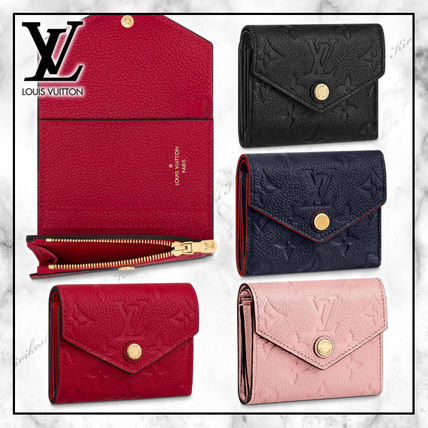 Louis Vuitton 2020 21AW Leather Folding Wallet Small Wallet Logo Folding Wallets 