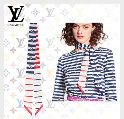 Louis Vuitton 2020 21AW Casual Style Silk Plain Office Style Logo M76196 