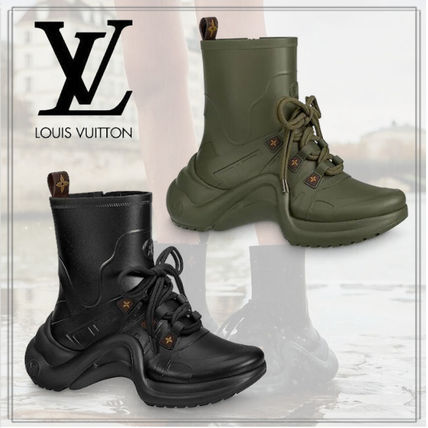 Louis Vuitton 2020 21AW Rubber Sole Casual Style Plain Low Top Sneakers 