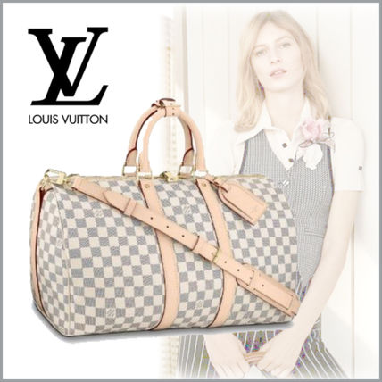 Louis Vuitton DAMIER AZUR 2020 SS Keepall Bandouli