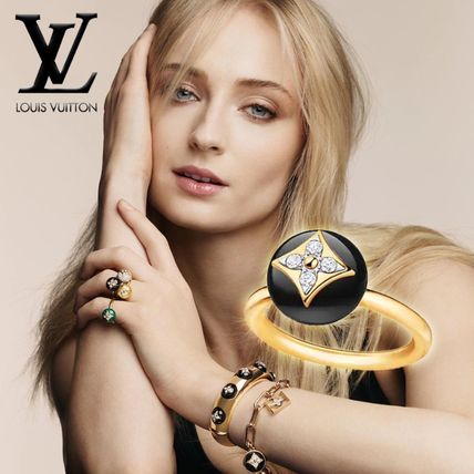 Louis Vuitton 2020 SS Costume Jewelry Flower Party Style 18K Gold Fine Q9L96A 