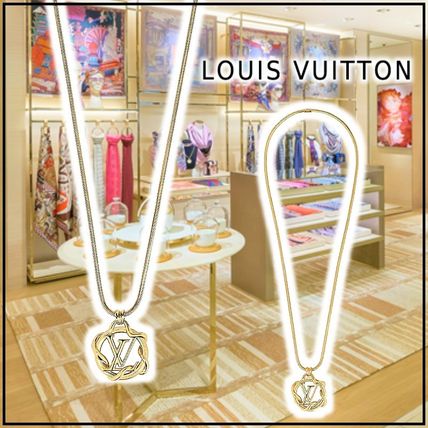 Louis Vuitton GARDEN LOUISE LONG PENDANT gold necklaces  pendants M68937 